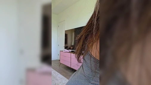 Alinity Stripping in Tight Mini Dress