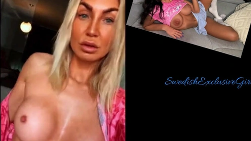 Norwegian Blonde Babe Shows Her Big Tits