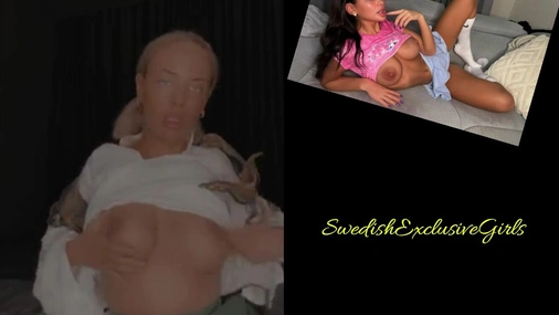 Norwegian Babe Johanne Nordeng Hot Striptease Dildo Blowjob & Tight Pussy Masturbate