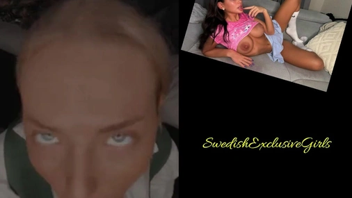 Norwegian Babe Johanne Nordeng Hot Striptease Dildo Blowjob & Tight Pussy Masturbate