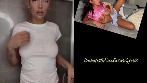 Norwegian Ex On the Beach Star Johanne Nordeng Hot Shower With Clothes On