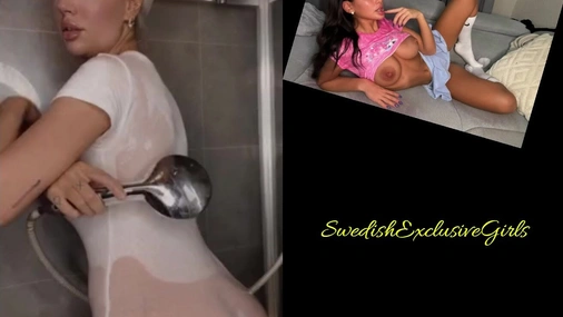 Norwegian Ex On the Beach Star Johanne Nordeng Hot Shower With Clothes On