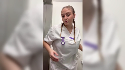 Swedish Mimmi Flashing Her Big Tits At Work