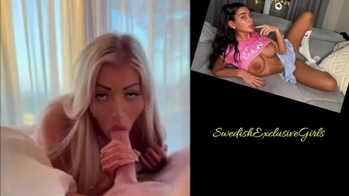Norwegian Babe Iselin Michelsen Sexy Blowjob In Bed