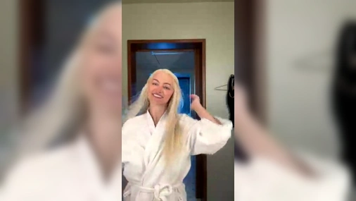 Lindsey Pelas Livestreaming in See Through Outfit