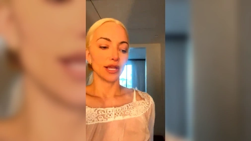 Lindsey Pelas Livestreaming in See Through Outfit