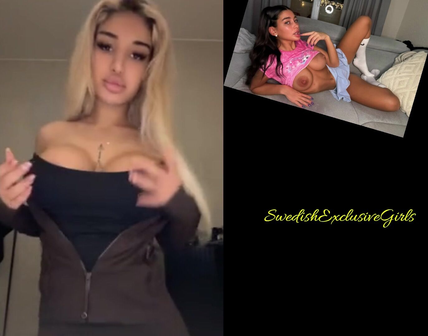 Norwegian Babe Henniwd  Flashing Her Big Perfect Tits
