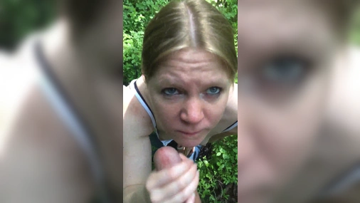 Swedish Linnea Blowjob And Facial Outdoor