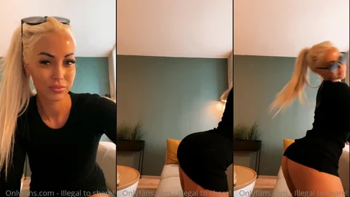 Die Norwegerin Monika Lund Lie schüttelt den Hintern