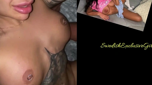 Swedish Tattooed Bombshell Sandra Mehio Blowjob Big Dick & Fucked In Her Tight Pussy