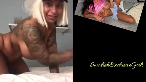 Swedish Tattooed Bombshell Sandra Mehio Twerking Her Big Ass & Playing With Her Pussy