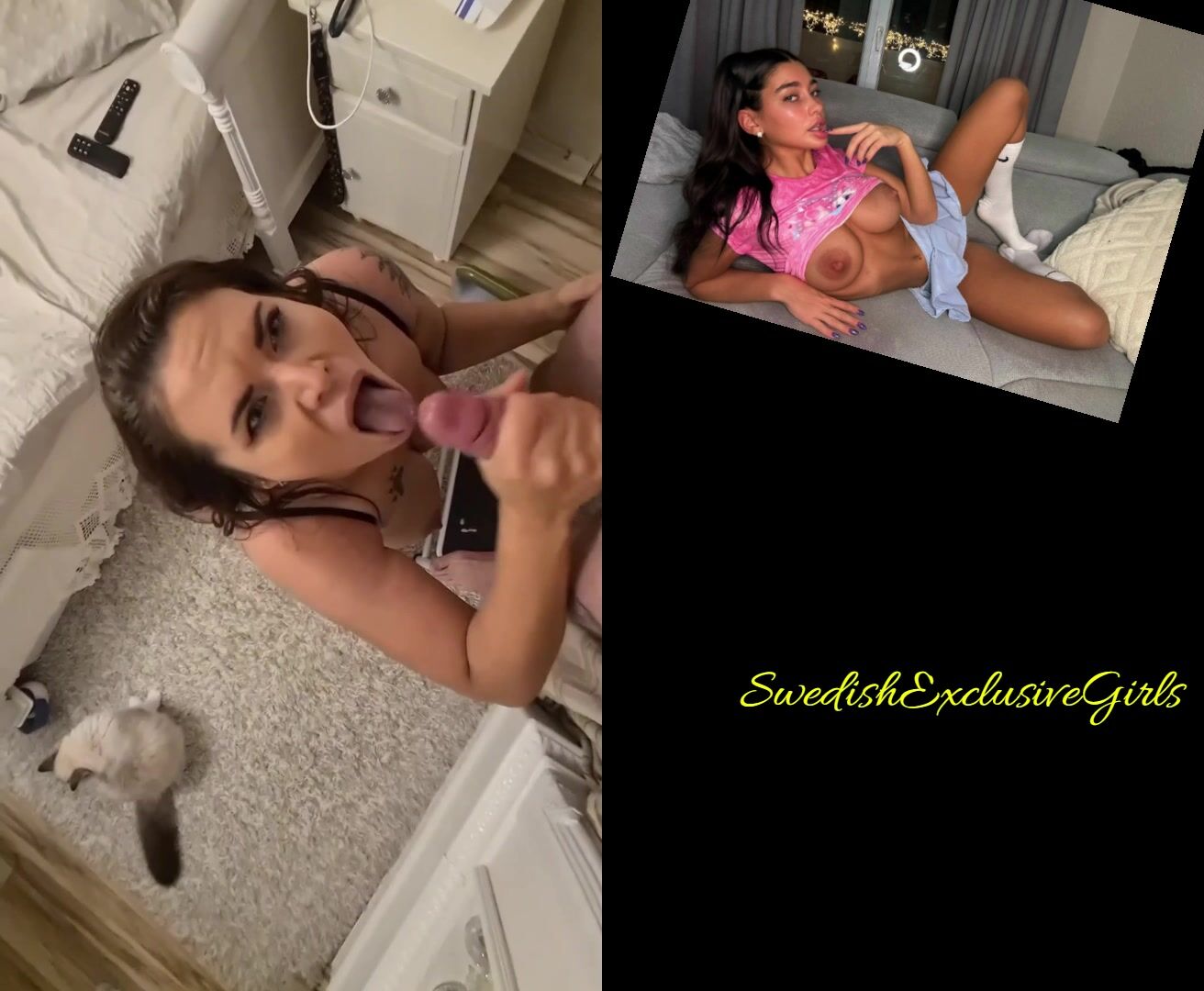 Swedish MILF Foxy Blowjob & Facial Cumshot