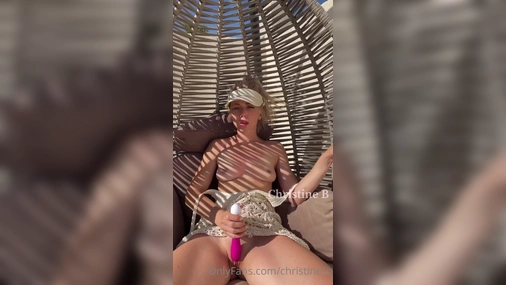 Christine Bright - Outdoor Pussy Masturbation With Toys