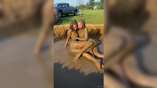 Anya Matusevich And Livinia Roberts Mud Wrestling Video