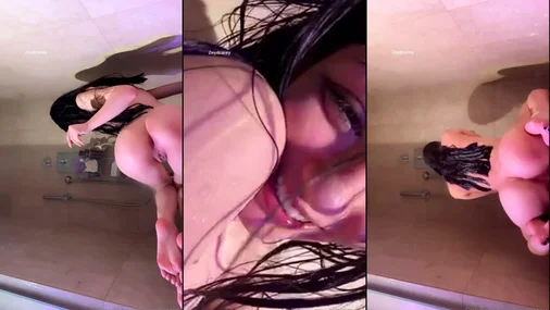 Zeydcarey – Türkische Schlampe reitet Dildo unter der Dusche