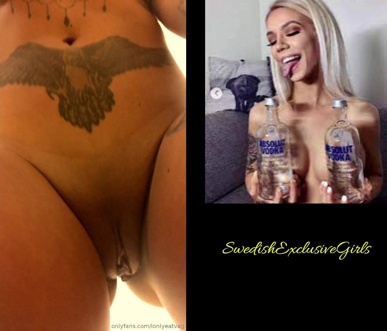Swedish Bombshell IonlyEatVag Shows Her Tight Little Pussy & Big Sexy Tits