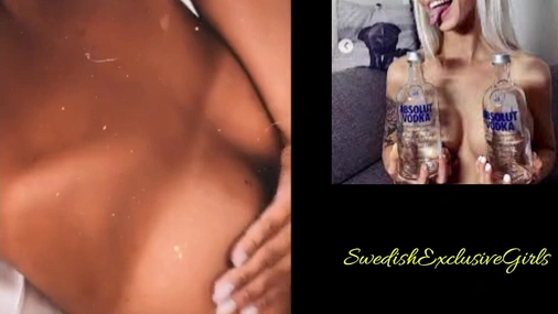 Norwegian Babe Patriciax0x0 Tries To Hide Her Big Sexy Tits Laying In Bed