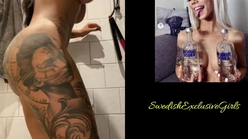 Swedish Bombshell iOnlyEatVag Shows Her Tight Little Pussy From Behind
