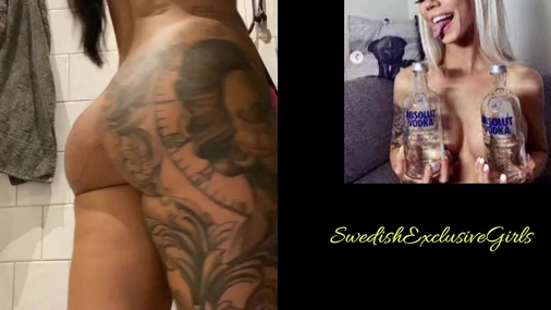 Swedish Bombshell iOnlyEatVag Shows Her Tight Little Pussy From Behind