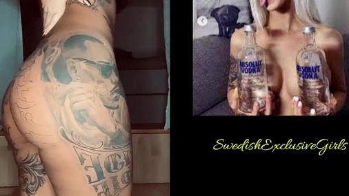 Swedish Babe iOnlyEatVag Speads Her Big Ass & Shows Her Tight Pussy