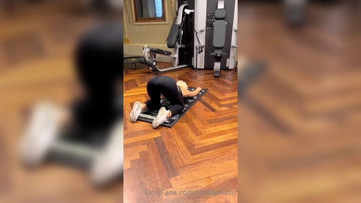 Blonde Slut Sharna Beckman Fucks Hard in Gym