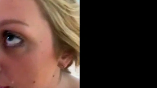 Swedish Random Blonde Babe Deepthroat Big Dick Until She Can't