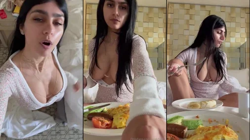 Mia Khalifa – Livestream zum Frühstück