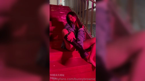 BunnyBrownie Teasing In Public