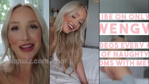 GwenGwiz – Het hjemmelaget video med lattermild onani