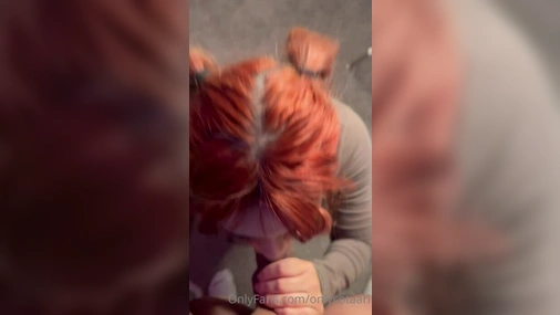 Ari Cota On her Knees Giving a Nice Blowjob