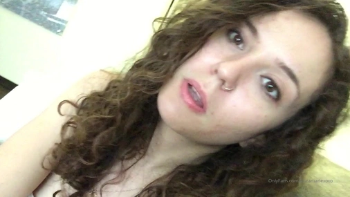 Brunette Laura Marie Cute Face And Big Tits Close Up