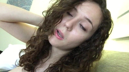 Brunette Laura Marie Cute Face And Big Tits Close Up