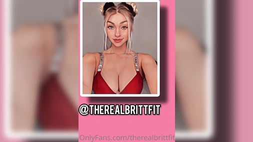 Therealbrittfit Getting a Nice Facial Cumshot