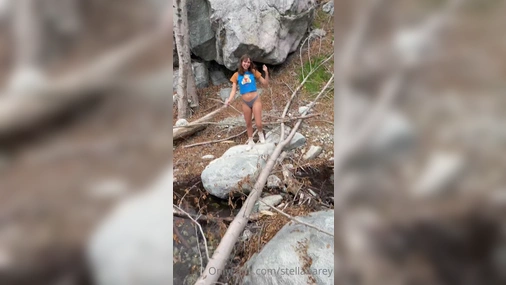 Stella Barey Flashing Pussy On Popular Hiking Trail