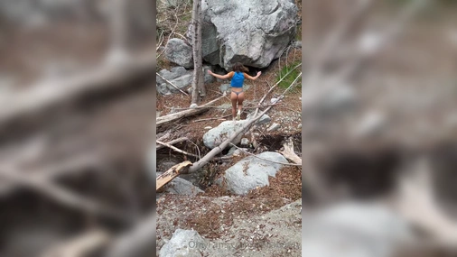 Stella Barey Flashing Pussy On Popular Hiking Trail