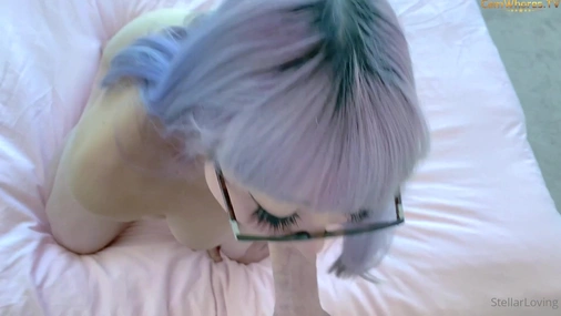 Stella Love Blowjob And Hardcore Fuck For Huge Facial In Glasses