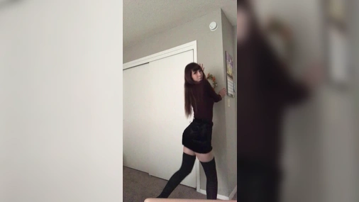 EmiiGotchi - Cute Girl Stripteasing And Showing Tits