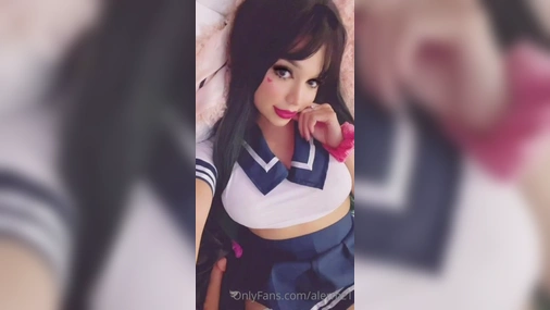 Aleida Ramirez - Cute Cosplayer Riding Big Dildo Hard