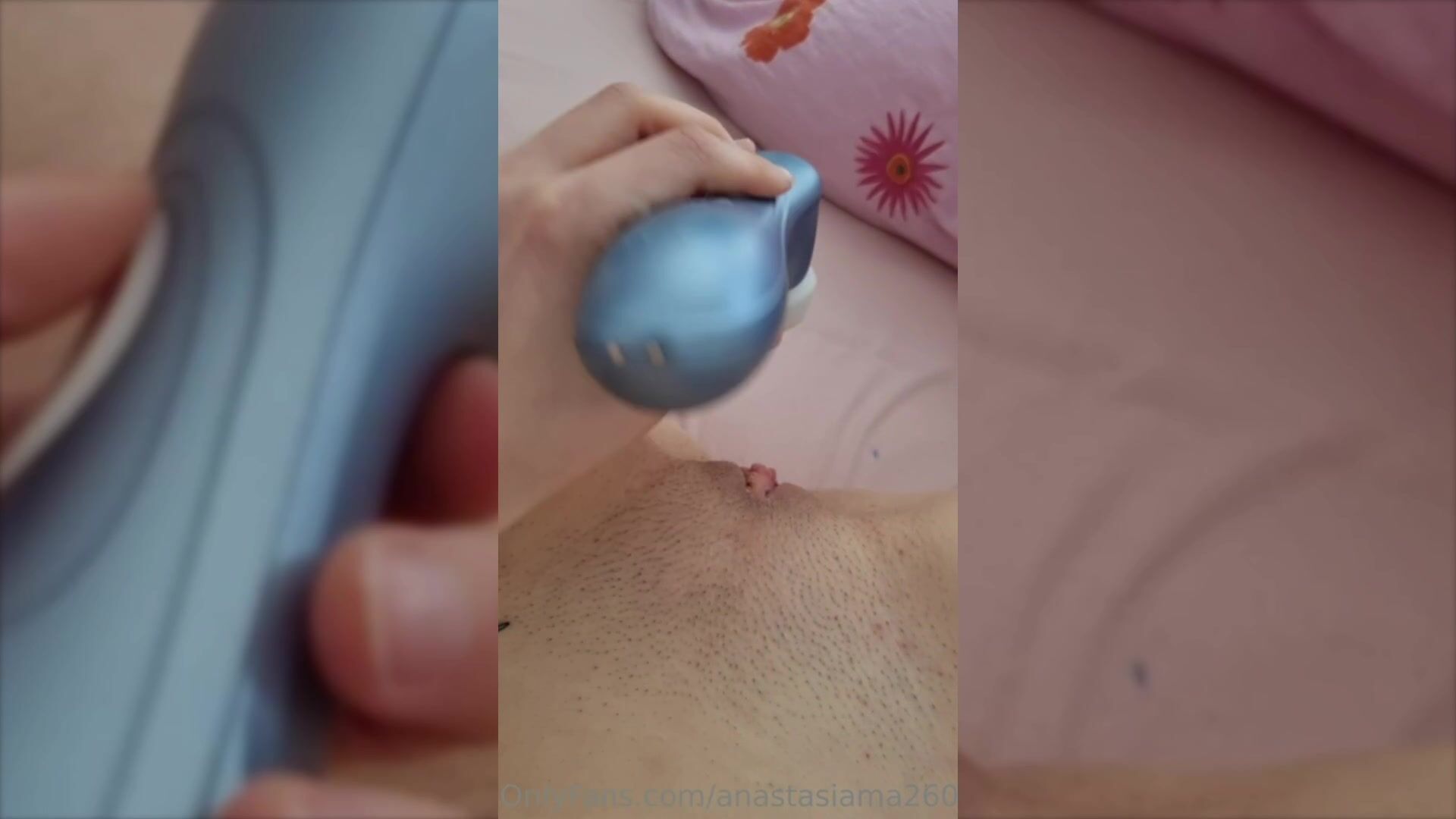 German Slut Anastasia Martorana Masturbating Tight Shaved Pussy