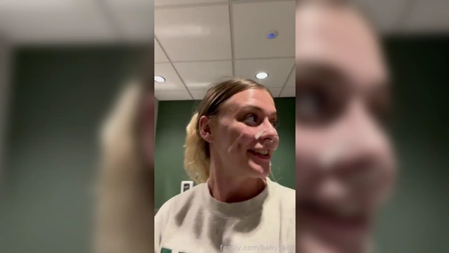 Babykaitt - Blowjob and Cumwalking with Big Facial in Public