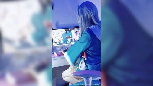 Gamer Girl Sorabunny Strips For Money
