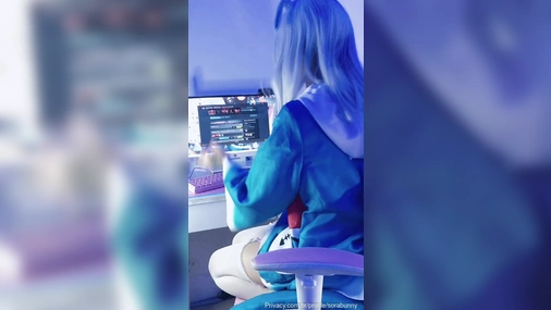 Gamer Girl Sorabunny Strips For Money
