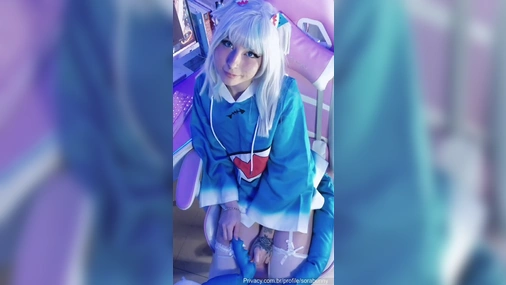 Gamer Girl Sorabunny Strips For Money