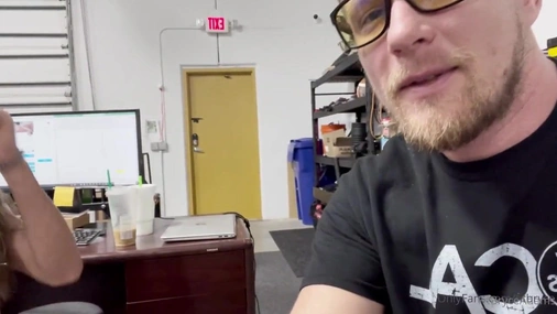 Bryce Adams Recording Sextape at work