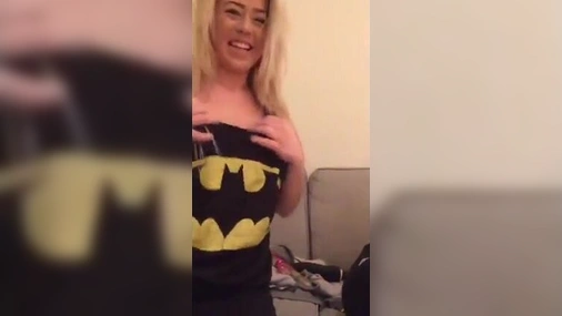 Slutty Swedish Blonde Flashing Tits on Webcam