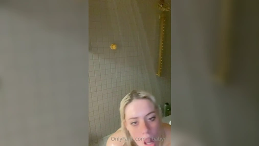 Lilbabymj - Showing Big Natural Tits And Ass in shower