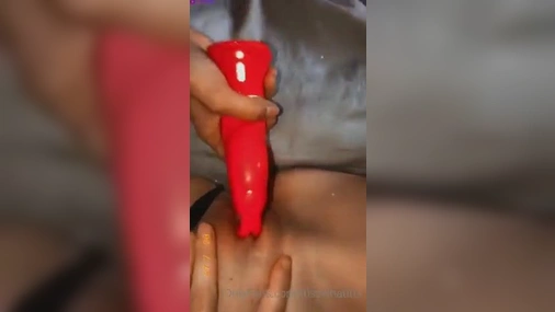 Norwegian Babe Nadia Wang Blowjob Small Red Toy