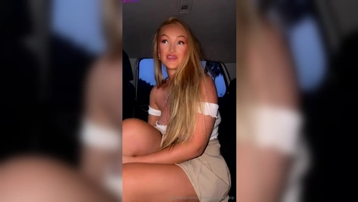 Norwegian Milf Christina Legreid Masturbates Her Tight Horny Pussy In Car