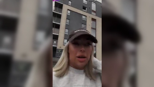 Johanne Nordeng Riding Dildo in Public Changing Room