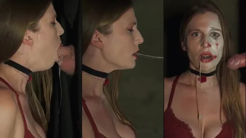 Xev Bellringer - Sloppy Blowjob Through Gloryhole